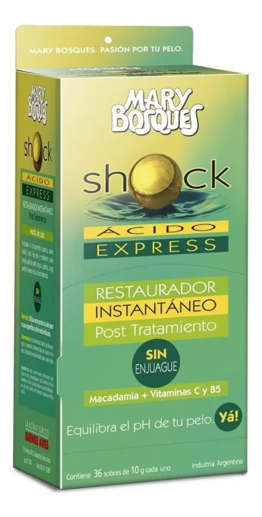 Reparador Shock Acido Mary Bosques Express Sin Enjuague X36