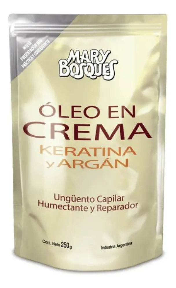 Mary Bosques Oleo En Crema Keratina Y Argán Doypack X 250 Gr