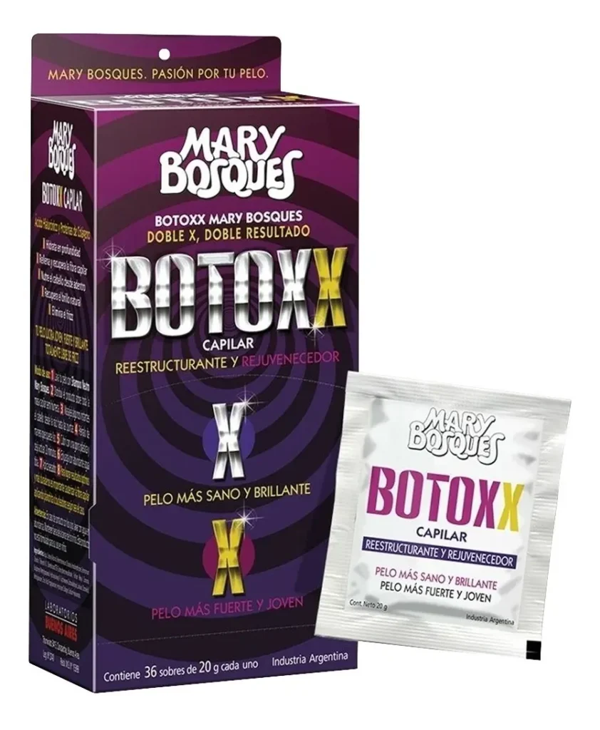 Botoxx Capilar Reestructurante Mary Bosques 20gr Caja 36 Sobres