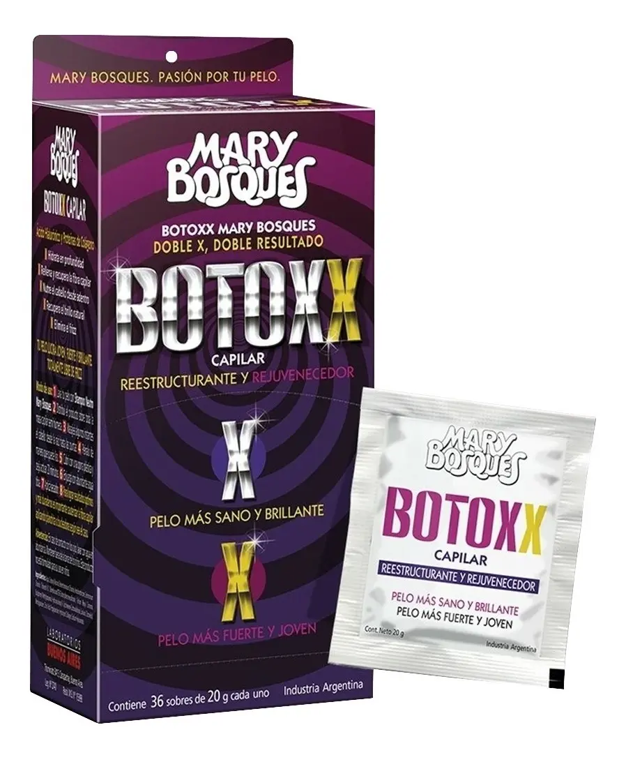 Botoxx Capilar Reestructurante Mary Bosques 20gr Caja 36 Sobres