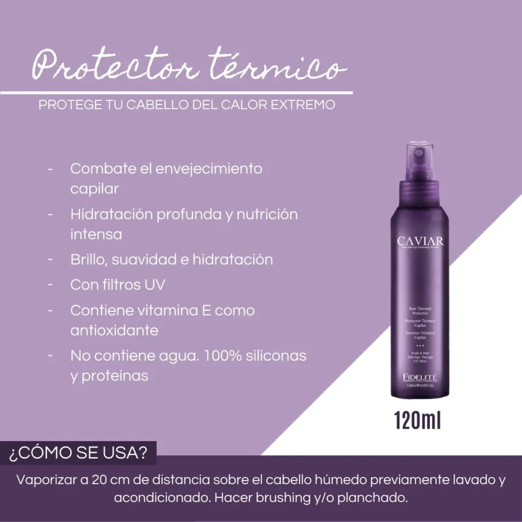 Protector Térmico Caviar Fidelite 120ml planchita
