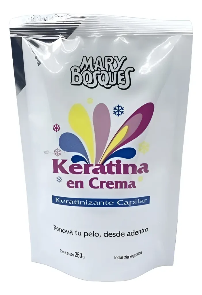 Keratina en Crema keratinizacion capilar doypack x 250 g