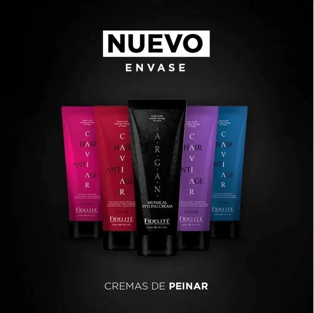 Crema De Peinar Para Cabellos Lacios Caviar Fidelite X 230ml - Imagen 2
