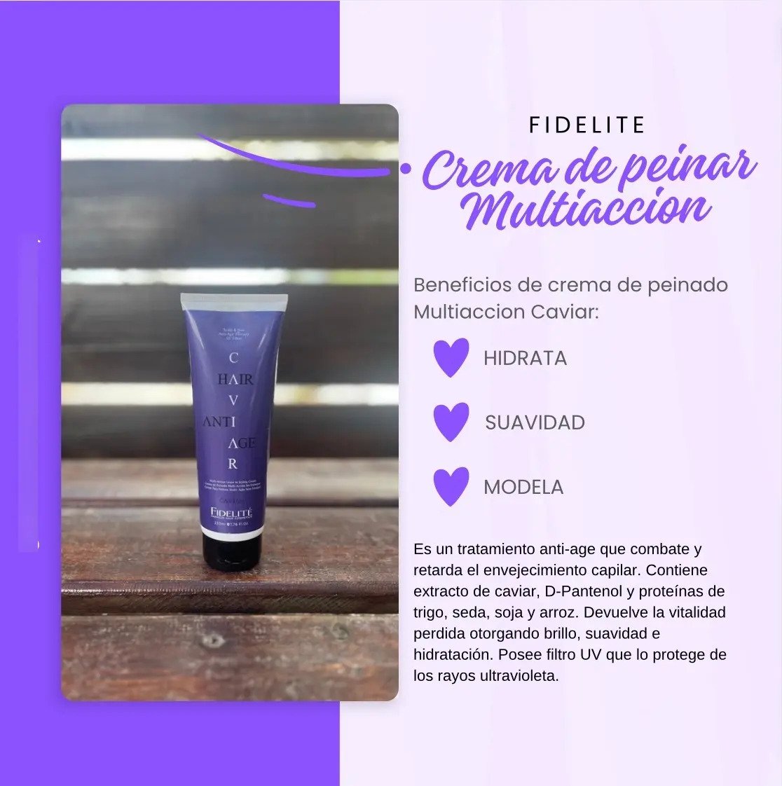 Crema De Peinado Multi-acción Caviar Fidelite - Imagen 3
