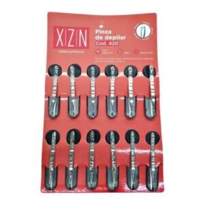 Pinza De Depilar Maciza Plata Xzn 420 Blister 12u Ceja Vello INDUSTRIA NACIONAL