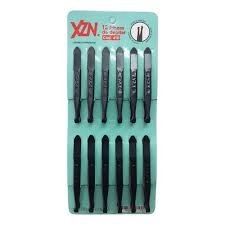 Pinza Para Depilar Xzn Hueca Cartón X12 Unidades P410 NEGRA INDUSTRIA NACIONAL