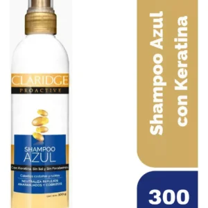 Shampoo azul Claridge 300ml - Matización  reflejos anaranjados y cobrizos